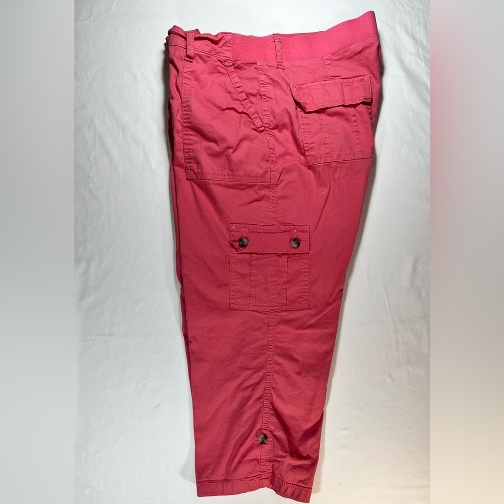 Women’s Lee Pink/Melon Cropped Cargo Pants